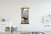 MuchoWow® Textilposter Elefant - Wasser - Tiere - Bäume - Produktbild-Vorschau 2