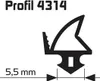 Renov.-Dichtung sw Profil25m, 4314 f. KF-Fenster u.Türen Produktbild-Vorschau 1