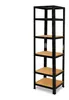shelfplaza BLACK 200x40x40 cm ťažký regál v čierna s 6 Náhľad obrázku produktu 6