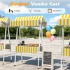 Opklapbare marktkraam met luifel, metalen verkoopstand, Productafbeelding-voorbeeld 3