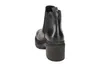 A black Chelsea boot with a platform sole, shown from the back. Produktbild-Vorschau