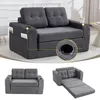 Cord-Zweisitzer-Sofa, Getraenkehalter, Seitentaschen, Produktbild-Vorschau 1