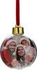 A clear, professional shot of a Christmas ornament with a family photo inside, on a white background. Produktbild-Vorschau
