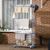 HOMCOM Wäscheständer Kleiderständer mit Rollen Produktbild-Vorschau 9