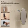 S'AFIELINA Specchio Bagno LED Rotondo 70 cm, Cornice Anteprima dell’immagine prodotto 12