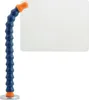 A close-up studio shot of a flexible coolant hose with a shield attached. Voir les images du produit