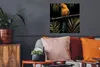 MuchoWow® Poster Vogel - Papagei - Zweig - Blätter 50x50 cm Produktbild-Vorschau 2