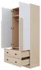 Armoire à 2 portes et 2 tiroirs 70 x 170 x 40 cm Armoire à Voir les images du produit 12