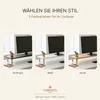Monitorständer Holzbeine Schreibtischaufsatz 90x20x10cm Produktbild-Vorschau 5