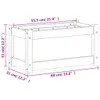 vidaXL Fioriera 60x31x31 cm in legno di pino massiccio Anteprima dell’immagine prodotto 7