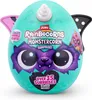 A teal egg-shaped toy with a monster face printed on it, representing a surprise toy. Produktbild-Vorschau