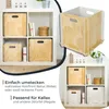 Zusammensteckbare Holzbox 32 cm Weiß Aufbewahrungsbox passend für Kallax und Expedit 4 Stück Produktbild-Vorschau