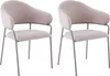 byLIVING Stuhl 2-er Set CURVE / Webstoffbezug in taupe, Produktbild-Vorschau 1