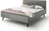 Doppelbett Estee 180x200cm - hellgrau/schwarz Produktbild-Vorschau 1