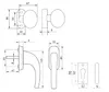 KOTARBAU zestaw klamka 125mm + galka 65mm brazowa z Podgląd zdjęcia produktu 2