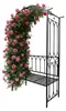 Relaxdays Rosenbogen mit Bank, Torbogen Garten, HBT: 210 x Produktbild-Vorschau 1