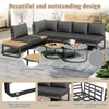 Flieks Gartenlounge-Set Gartenmöbel-Set 5 tlg., Gartensofa Produktbild-Vorschau 7