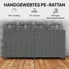 Outsunny Rattan Auflagenbox 650L wetterfest Kissenbox mit Produktbild-Vorschau 9