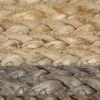 vidaXL Koberec Ruční výroba z juty s šedým okrajem 90 cm Náhled obrázku produktu 4