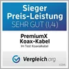 PremiumX 50m BASIC Koaxialkabel 135dB 4-fach SAT Koax Kabel Produktbild-Vorschau 7