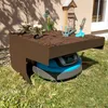 Garage pour tondeuse-robot avec bac à plantes HWC-G60, toit Voir les images du produit 1