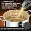 Topf 26cm 5,2L Edelstahl Kochtopf Induktion mit Produktbild-Vorschau 3
