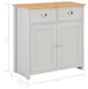 vidaXL Príborník Grey Príborník Grey 79 x 35 x 81 cm Náhľad obrázku produktu 7