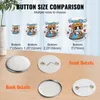 VEVOR Anstecknadeln Button-Teile 32mm 500Stk. für Produktbild-Vorschau 5