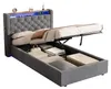 STILVORA Polsterbett 90×200 cm mit Bettkasten & LED, Produktbild-Vorschau 8