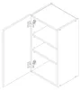 Keukenwandkast 40 cm - Wit - Modulaire keuken - Soft-close Productafbeelding-voorbeeld 2
