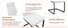Ensemble table et chaises, table ronde de 60 cm en MDF avec Voir les images du produit 7