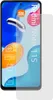 A smartphone screen protector is shown on top of a smartphone displaying marketing information. Voir les images du produit