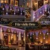 5x0,6 meter LED-lichtgordijn, kerst, sterren, lichtketting, Productafbeelding-voorbeeld 15