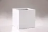 VIVANNO Jardinière en fibre de verre BLOCK cube, blanc mat Voir les images du produit 6