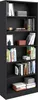 Bibliothèque Hobby 198 cm-5 étagères-noir Voir les images du produit 1