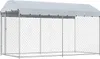 vidaXL Outdoor-Hundezwinger mit Überdachung 382x192x225 cm Produktbild-Vorschau 7