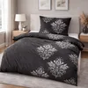 Biancheria da letto in flanella fine nera (ornamento) 2 Anteprima dell’immagine prodotto 5
