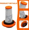 A collage of images showing a vacuum cleaner filter from different angles, with numbered callouts. Produktbild-Vorschau