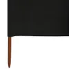 vidaXL 9-teiliges Windschutzgewebe 1200 x 120 cm Schwarz Produktbild-Vorschau 4