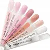 A fan of nail polish color swatches, showing different shades of pink, beige, nude, white, and clear. Náhled obrázku produktu