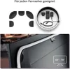 A collage showing parts of a light strip and accessories for a TV, and a close-up of a TV with the light strip installed. Produktbild-Vorschau