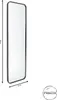 Fragix Boston Spiegel - Schwarz - Metallrahmen - 150x40 Produktbild-Vorschau 6