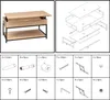 Stolik kawowy podnoszony blat ALIAJ, 95 x 50 x 51 cm Podgląd zdjęcia produktu 7