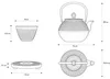 Théière en fonte avec filtre, tasses et soucoupes SONO, 1,2 Voir les images du produit 11