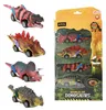 Dinosauří autíčka se zpětným motorem v sadě 4 kusů Náhled obrázku produktu 8