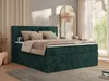 MKS MEBLE Boxspringbett 200x200 Dunkelgrün Cord, Produktbild-Vorschau 1