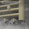 LuxeBath Handtuchheizkörper Sahara 500x800 mm Beige, Produktbild-Vorschau 5