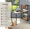 Bureau informatique HERSHEY 122x61x120cm - Bois clair Voir les images du produit 2