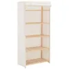 vidaXL Armadio bianco 79 x 40 x 170 cm tessuto Anteprima dell’immagine prodotto 7