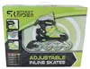 Inline Skates grün schwarz verstellbar Größe 33-36 Freizeit Produktbild-Vorschau 3